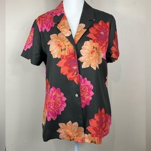 Jones New York, Short Sleeve Silk Blouse